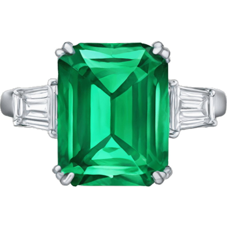 Emerald cut ring emoji