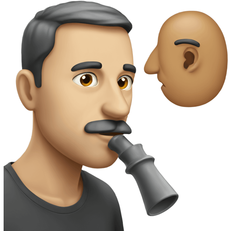 Man sniffing  emoji