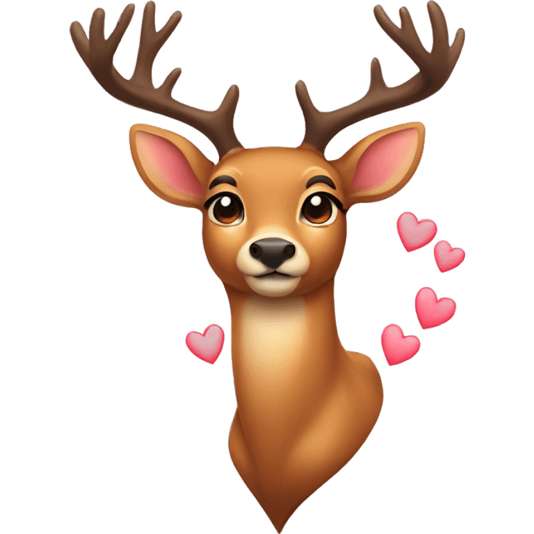 deer in hearts emoji