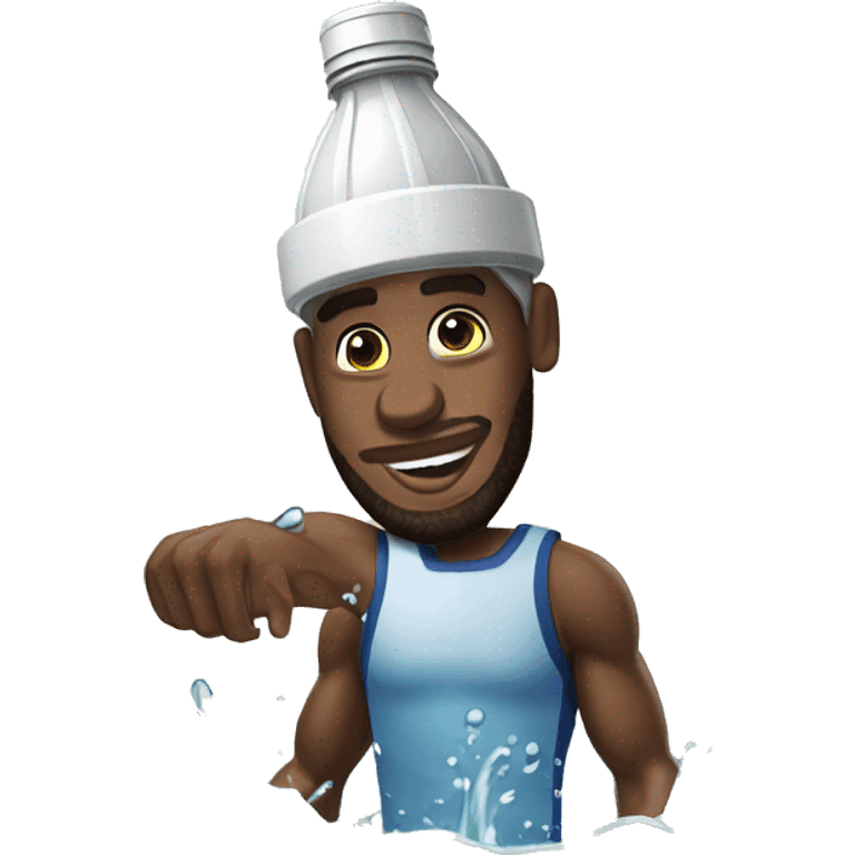 Lebron James boire de l'eau  emoji