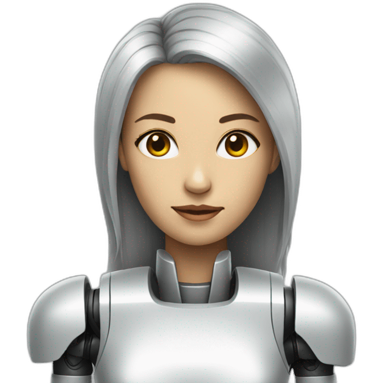 female robot portrait emoji