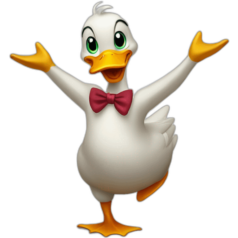 Duck dancing emoji