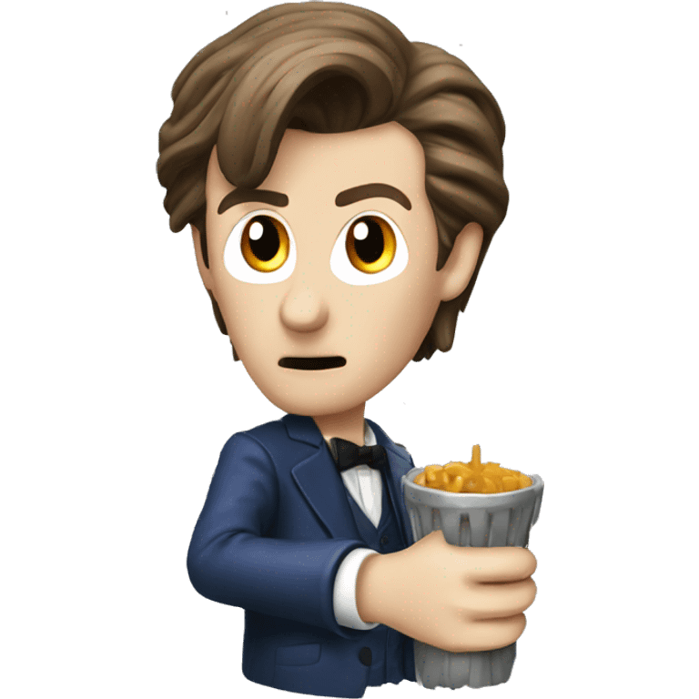 The 11th doctor with his Sonic screw emoji