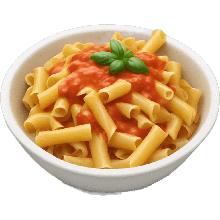 Bowl of pasta with sauce emoji