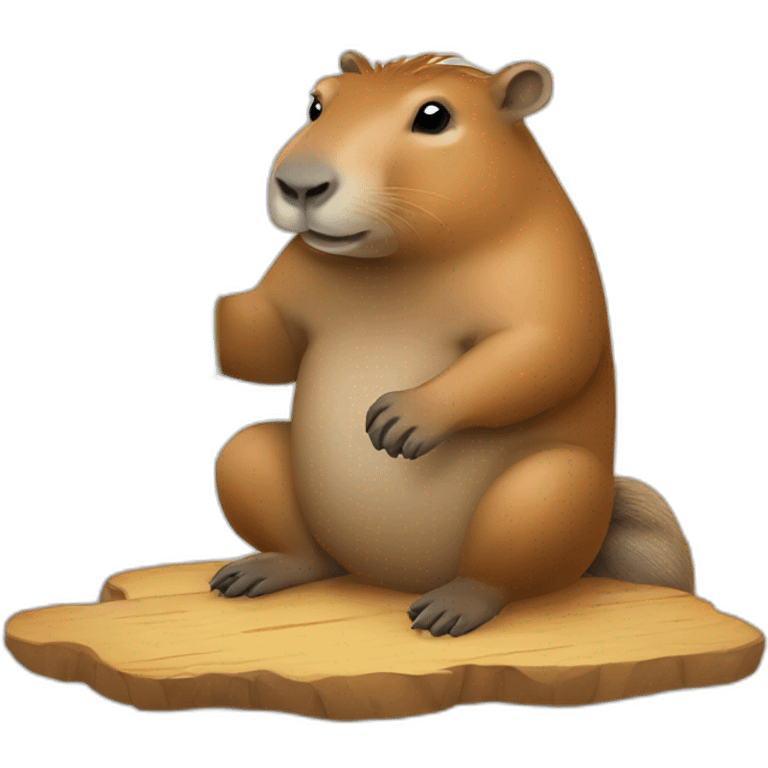 capybara drinking beer emoji