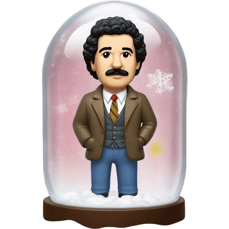 pablo escobar in snowing ball emoji