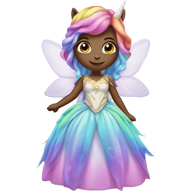 rainbow unicorn fairy princess emoji