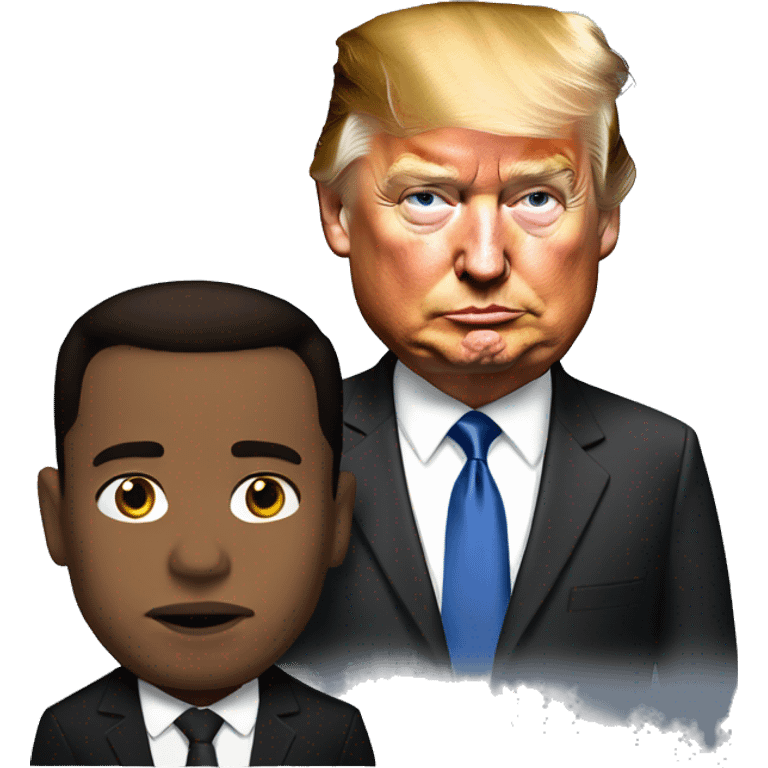 Donald trump and Elon musk emoji