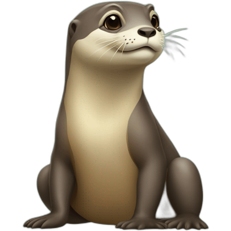 loutre sur tortue emoji