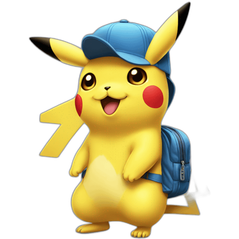 pikachu with snapback emoji