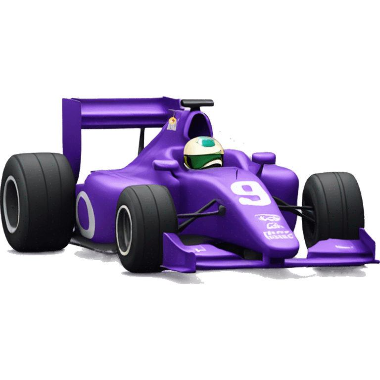 Purple Formula 1 car emoji