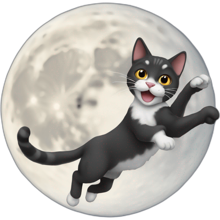 cat jumping over moon emoji