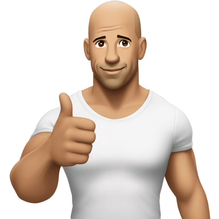 Vin Diesel pointing at the camera emoji