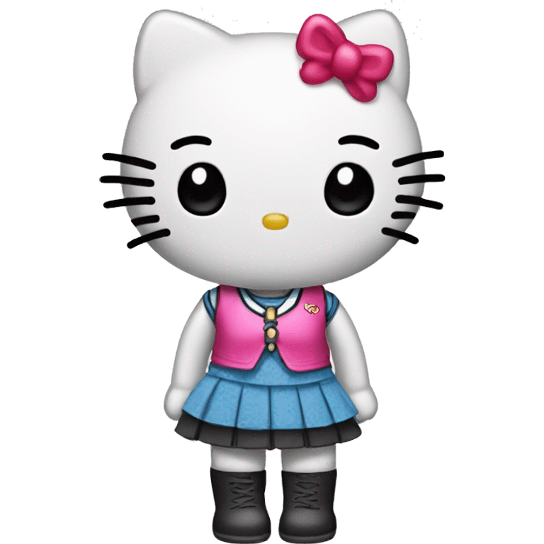 hello kitty in a skirt  emoji