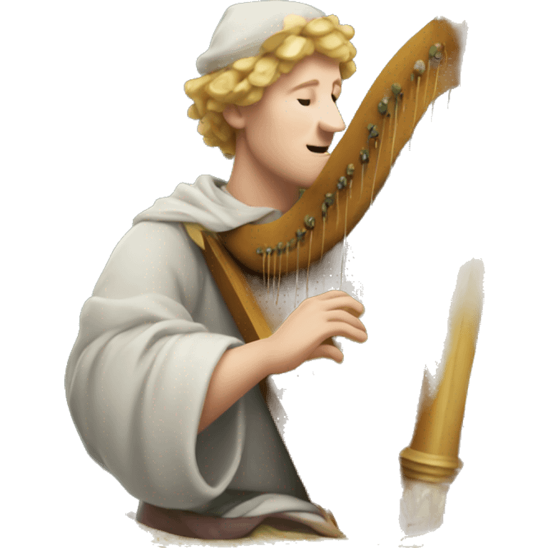 Petrarch playing the harp emoji