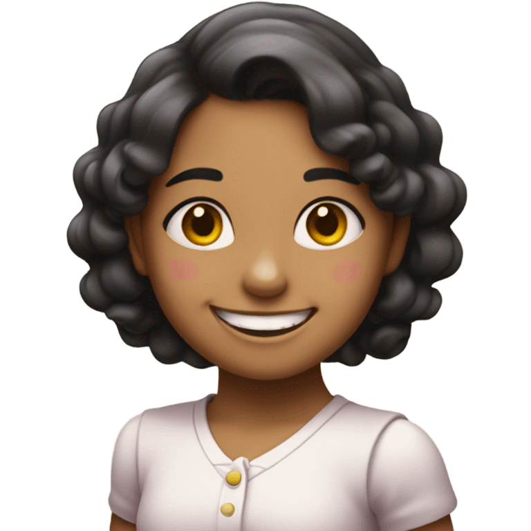 niña peliroja sonriendo  emoji