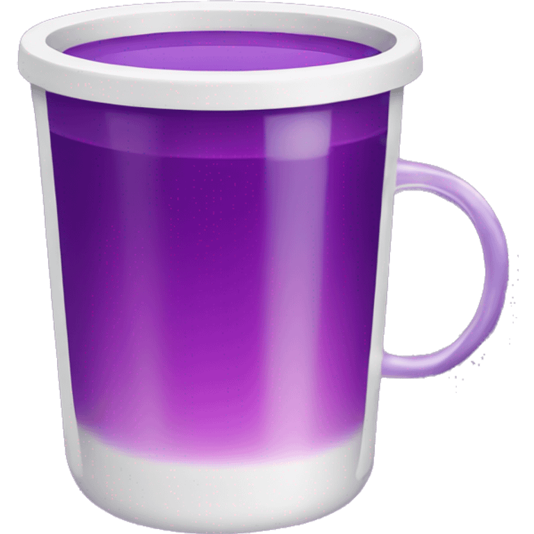 Cup with purple juice in it emoji