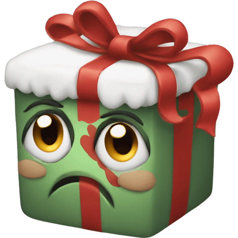 A cute Christmas present  emoji