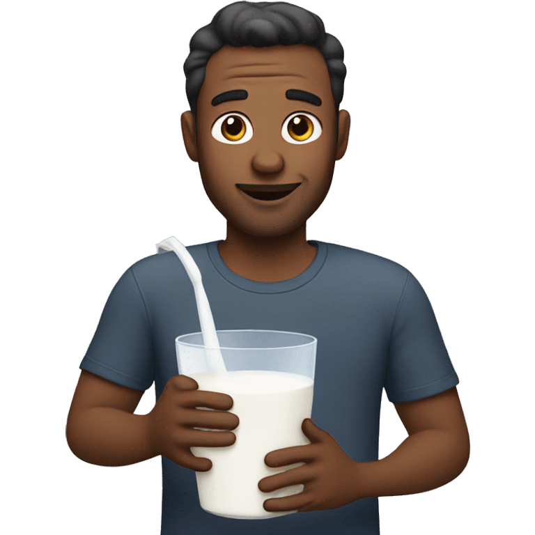 Dad with milk emoji