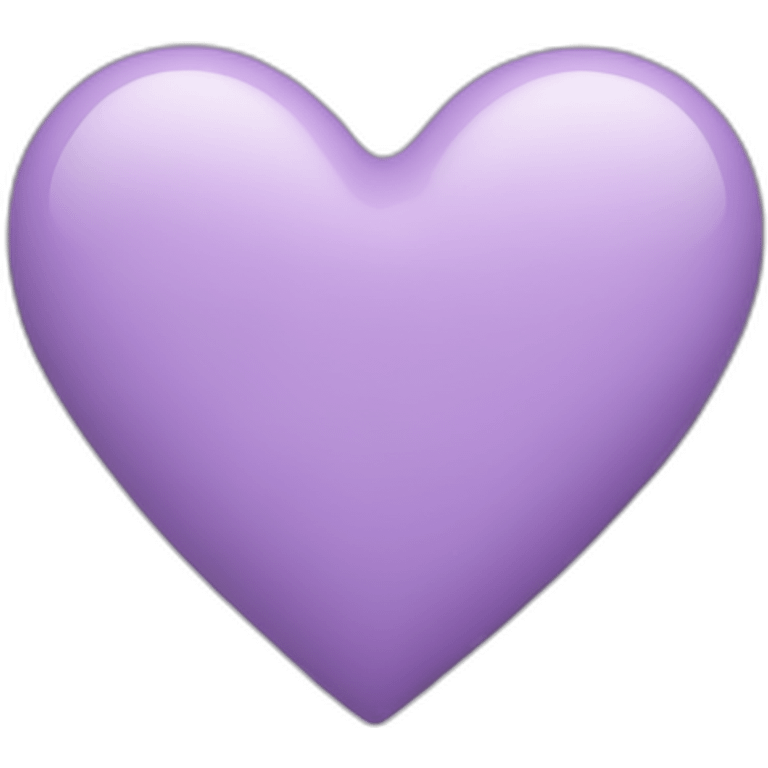 Lilac colour heart emoji