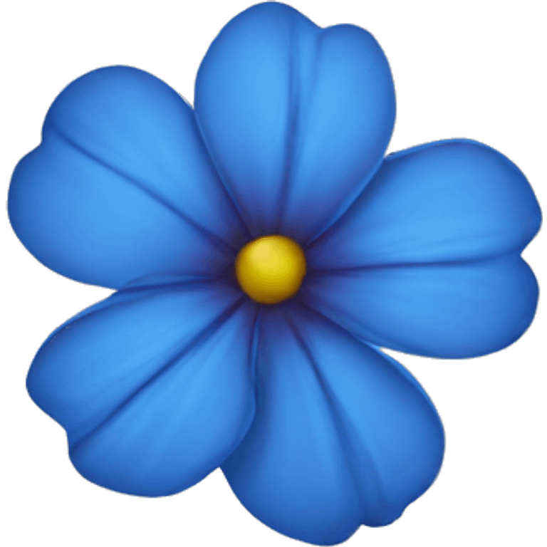 Flor azul emoji