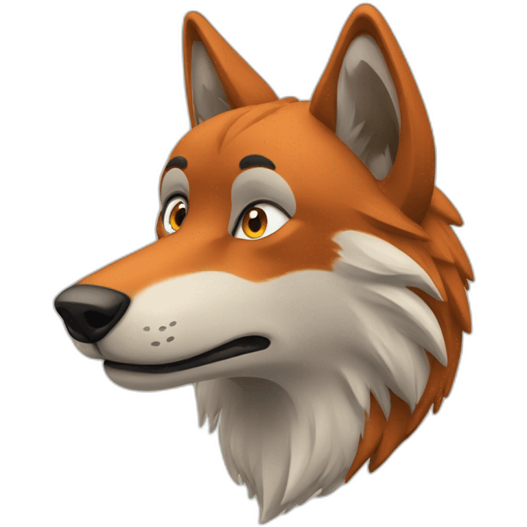 Loup et renard emoji