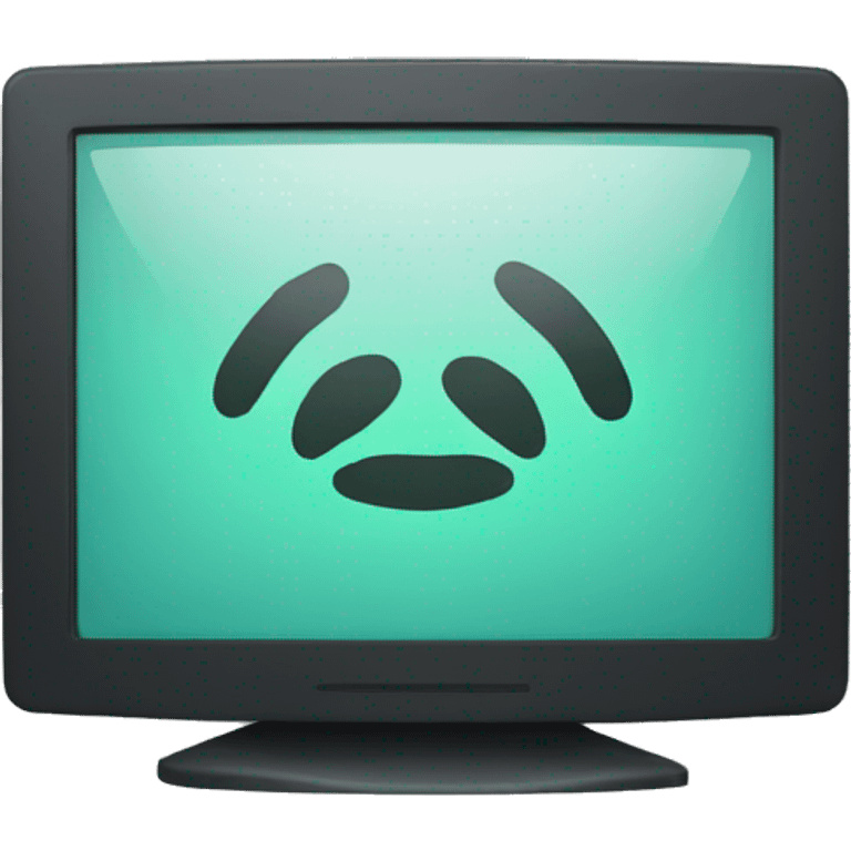 monitor with clockwise arrows on screen emoji