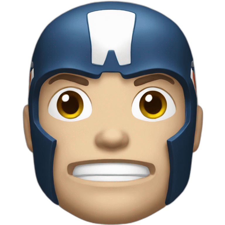 Marvel Captain America head emoji