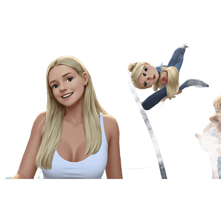 blonde girl and boy together emoji