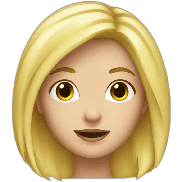 Pâtissière blonde emoji