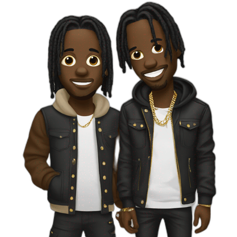 travis scott and offset emoji