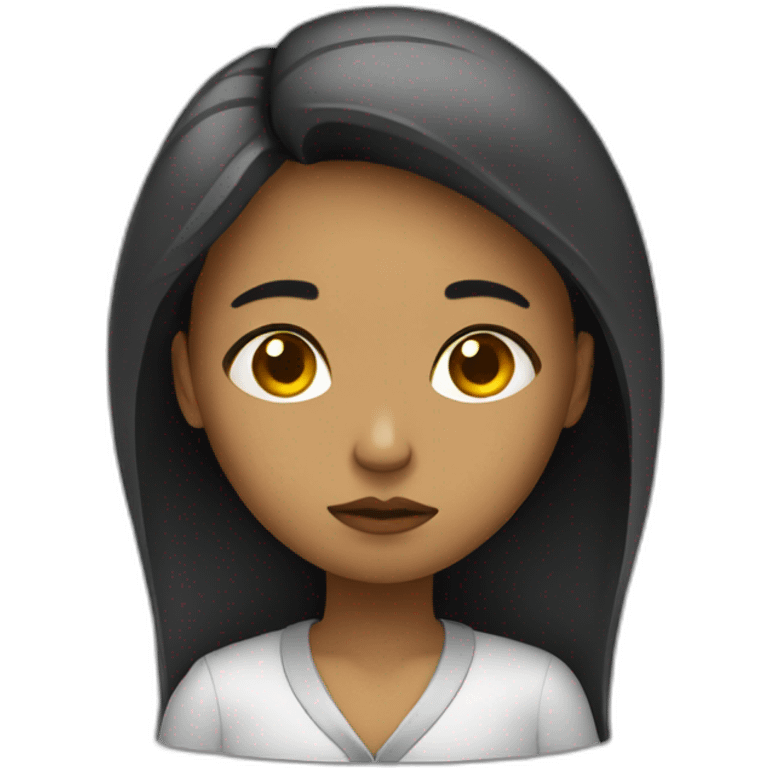 Sad programer girl emoji