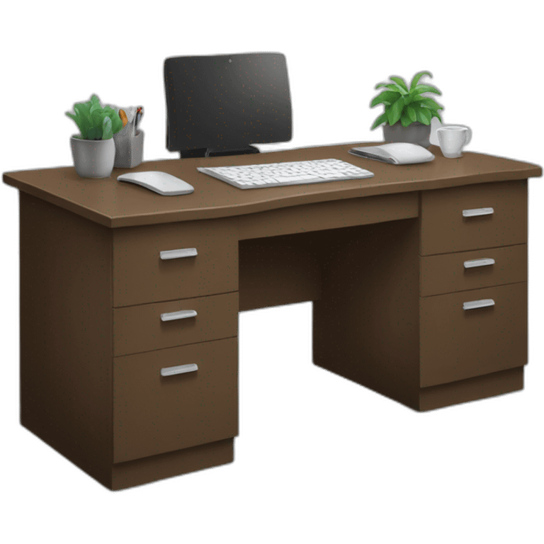 faucon sur un bureau emoji