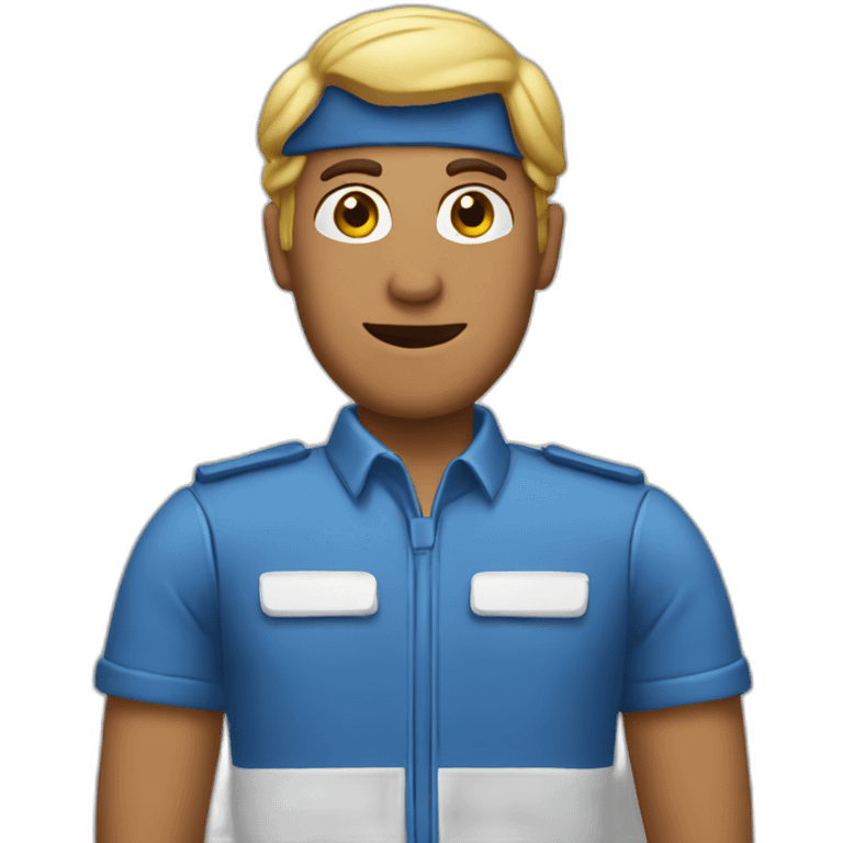 blue parking valet emoji