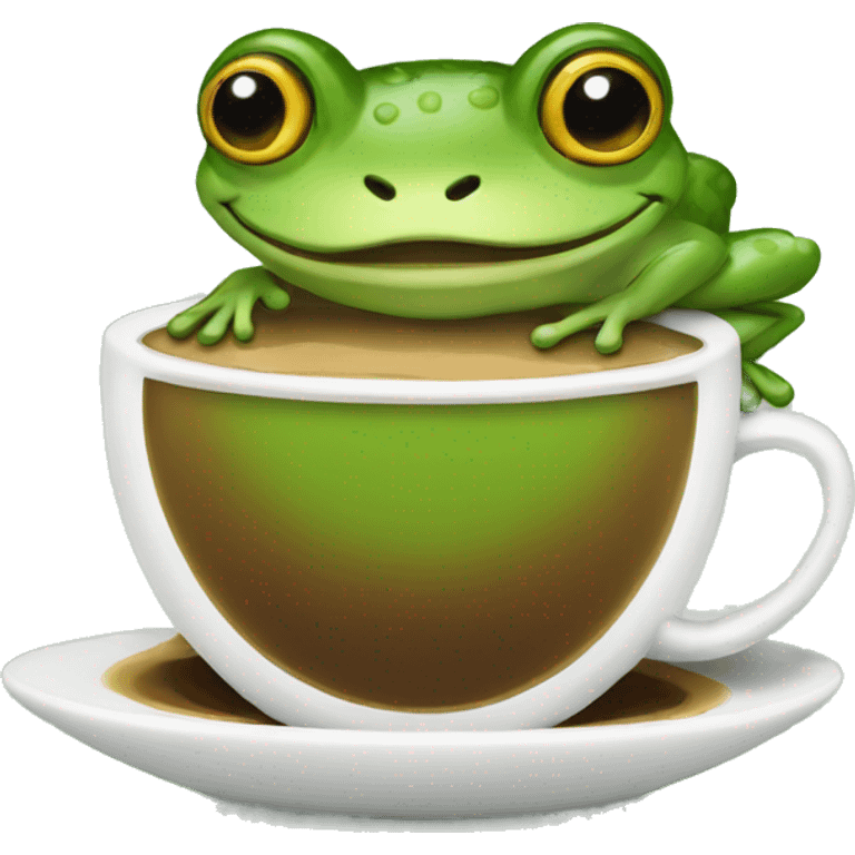 frog coffee emoji