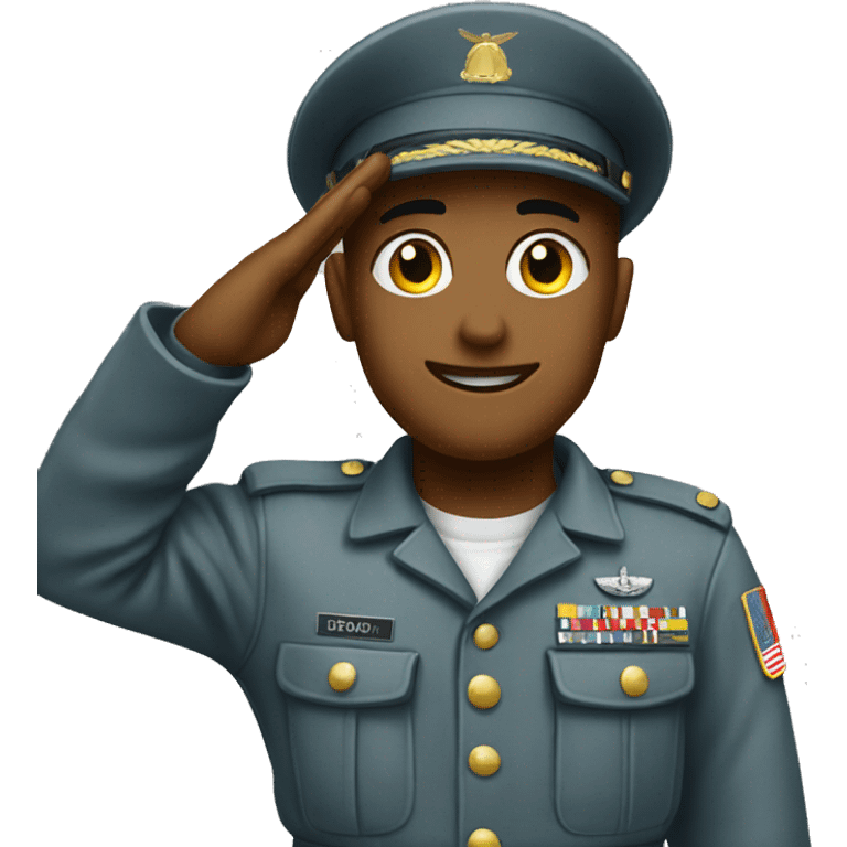 Soldier that salute emoji