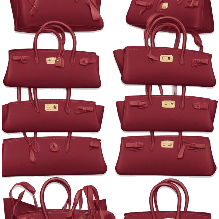 Wine Red Birkin bag  emoji