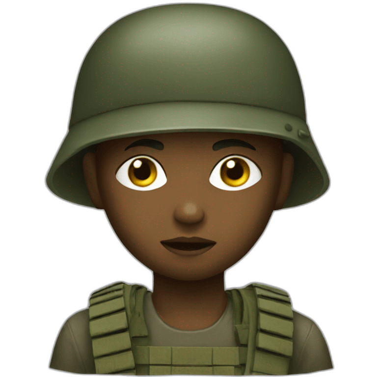 Child soldier emoji