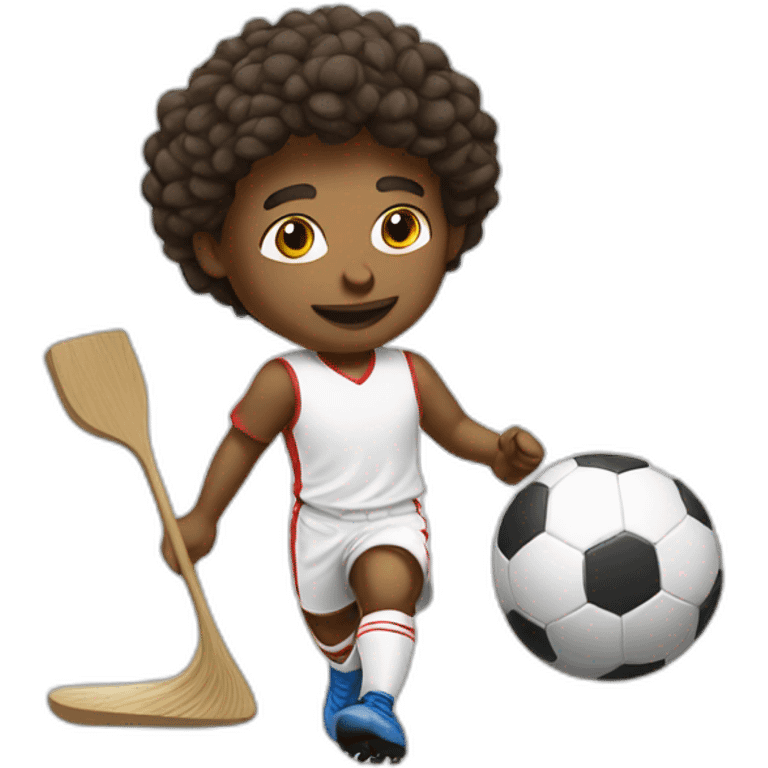 painter playing futbol emoji