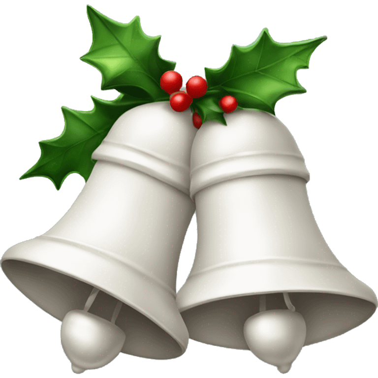 2 White Christmas bells emoji