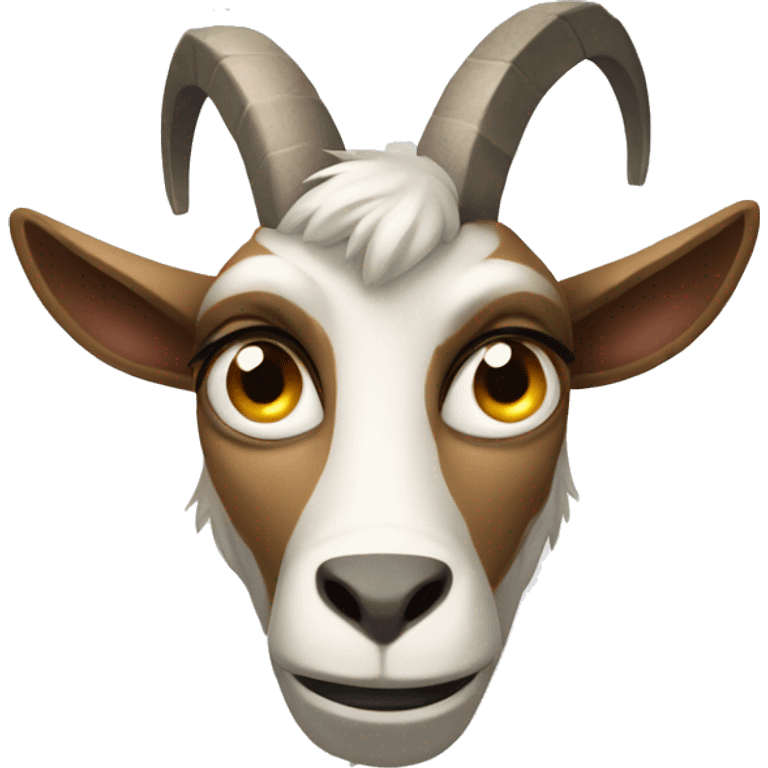 angry dissatisfied goat emoji