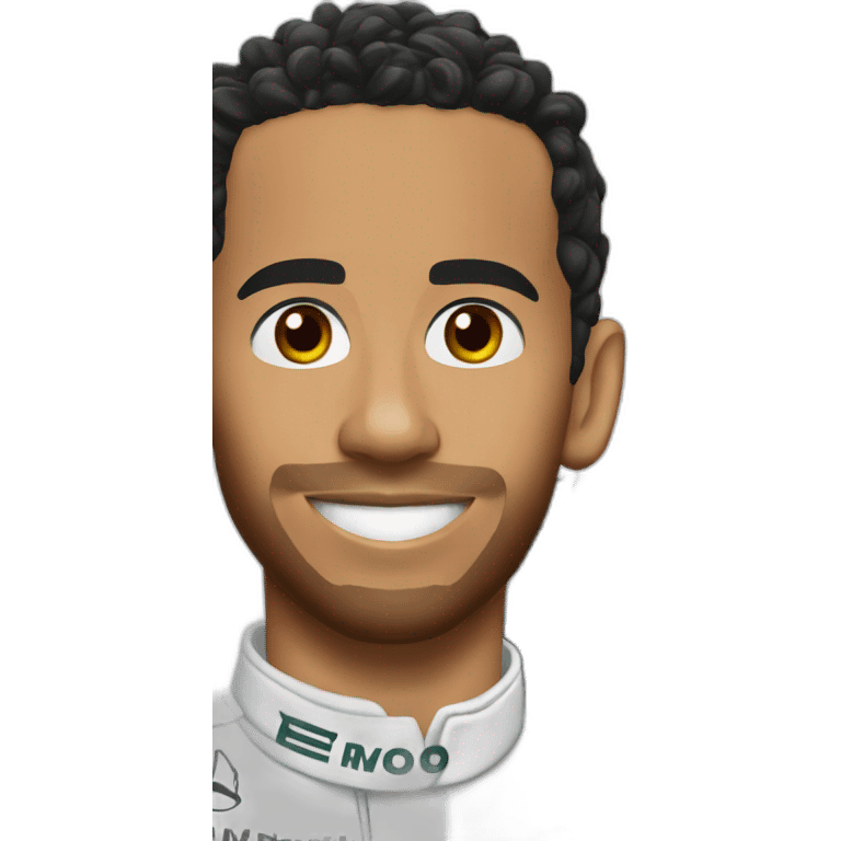 lewis hamilton and F1 w11 car emoji