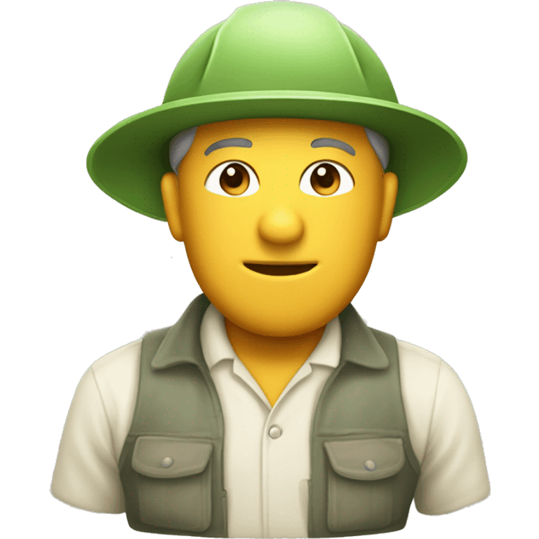 gardener pith helmet emoji