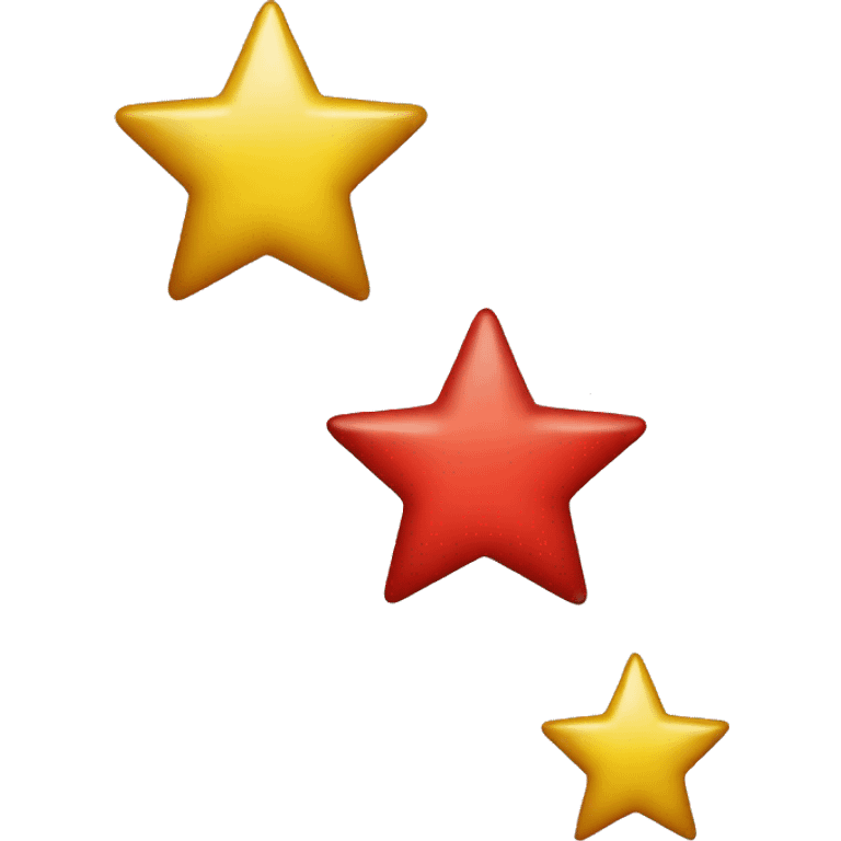 2 gold stars and 1 red star emoji