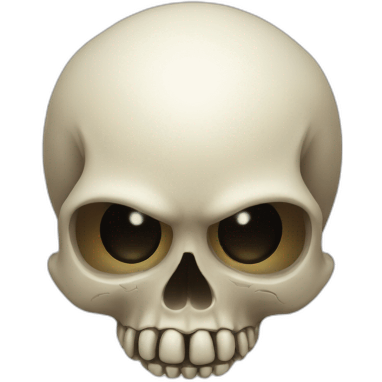 Skull woth orb int the mouth emoji