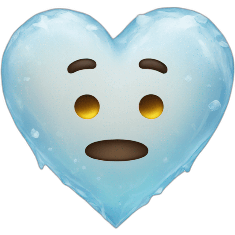 Heart ice emoji