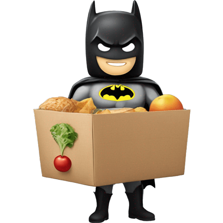 Batman of food deliver emoji