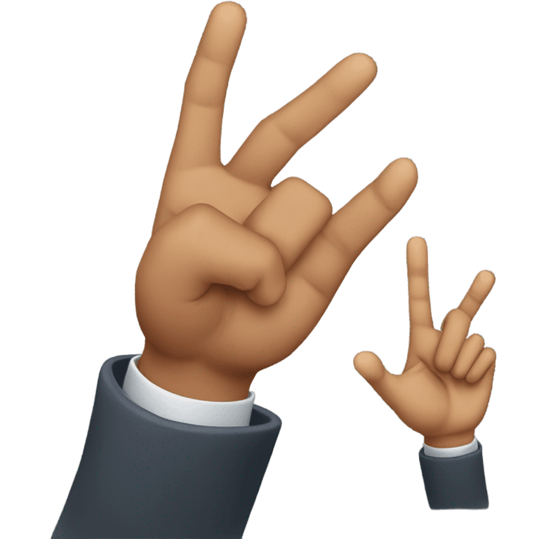 Man doing west side gang sign emoji