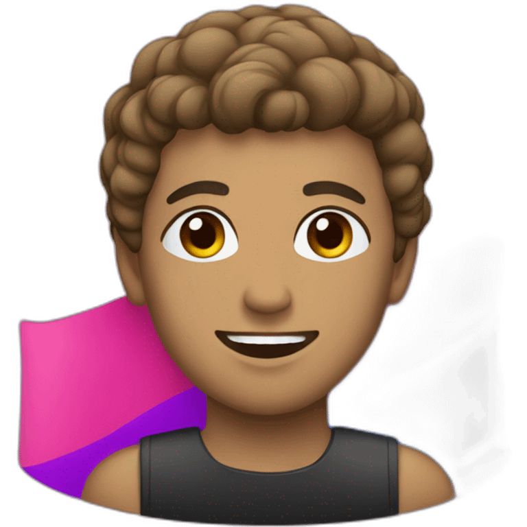 Bandera bisexual emoji