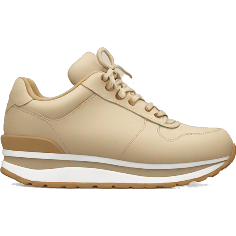 Beige aesthetic sneaker emoji